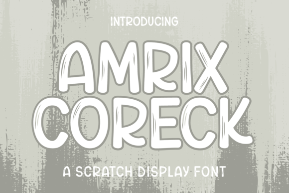 Amrix Coreck: A Bold Display Typeface for Striking Brand Identity