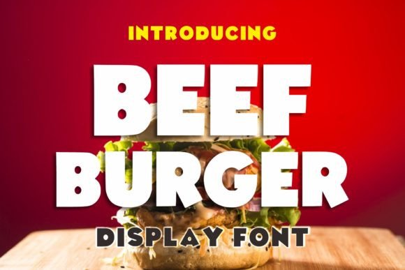 Beef Burger: A Playful Display Font for Modern Editorial Design