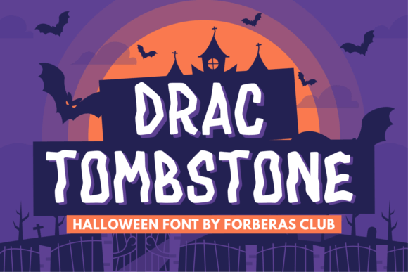 Drac Tombstone: A Spooky Display Typeface for Bold Branding