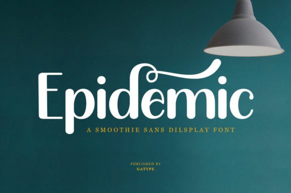 Epidemic: A Bold Display Font for Modern Brand Identity Projects