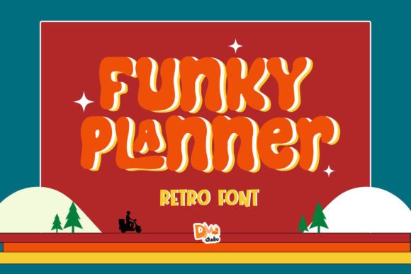 Funky Planner: The Quirky Display Typeface for Scroll-Stopping Social Media Graphics
