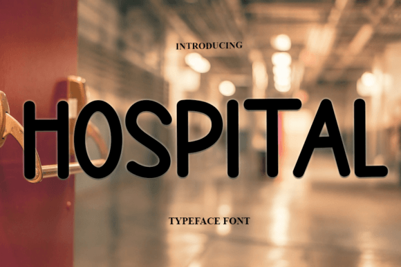 Hospital: A Handwritten Display Font for Modern Editorial Design