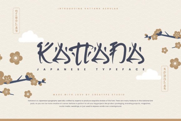 Kattana: The Japanese-Style Display Font for Bold Branding