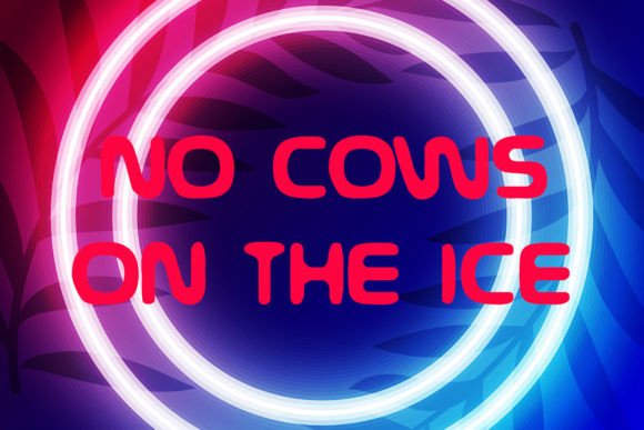 No Cows on the Ice: A Creative Font for Bold Business Branding