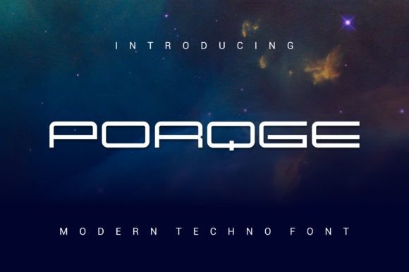 Porqge: A Minimalist Display Font for Modern Branding