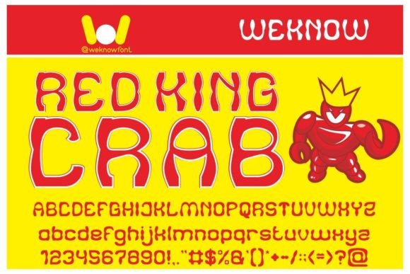 Red King Crab: A Bold Display Typeface for Handmade Branding