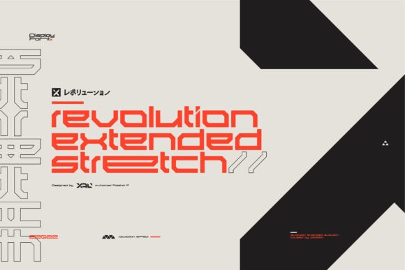 Revolution Extended Stretch: The Creative Typeface for Bold Brand Identity