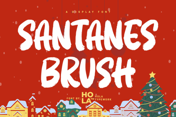 Santanes Brush: A Versatile Display Font for Handmade Brands