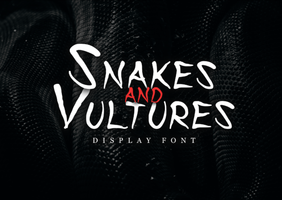 Snakes and Vultures: A Spooky Display Font for Bold Branding