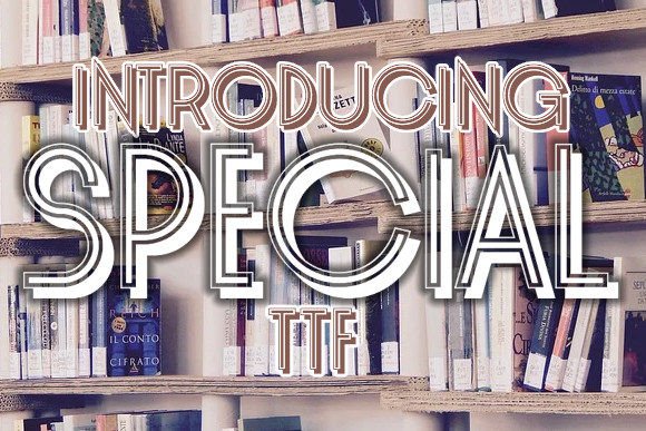 Special: A Retro Display Typeface for Modern Web Design