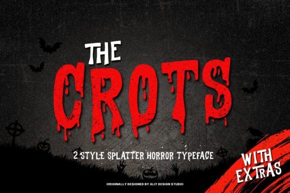 The Crots: A Spooky Display Font for Bold Brand Identity