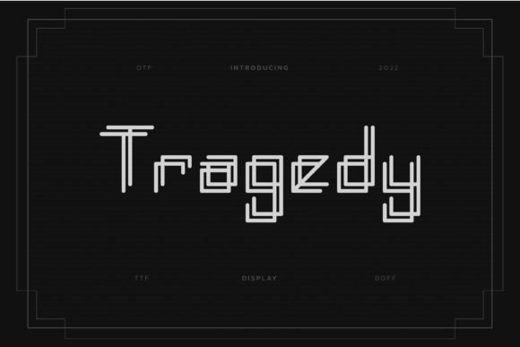 Tragedy: A Bold Display Font for High-Impact Branding
