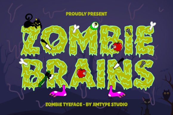 Zombie Brains: The Perfect Display Font for Spooky Brand Identity